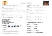 English Worksheet: Chicken Run Worksheet