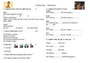 English Worksheet: Chicken Run Worksheet