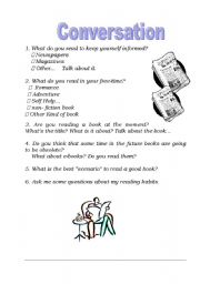 English Worksheet: Conversation