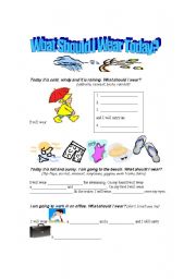 English Worksheet: Clothing Review