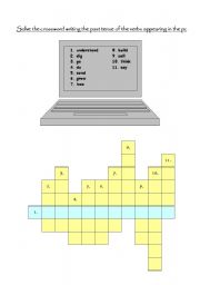 English worksheet: Past tense crossword