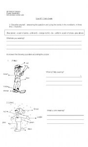 English Worksheet: Clothes quiz