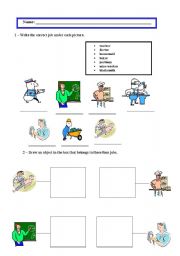 English worksheet: Jobs