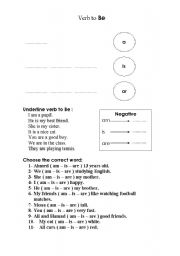 English worksheet: verb tobe