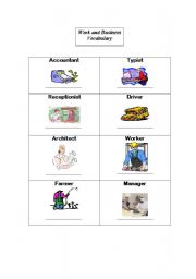 English Worksheet: jobs