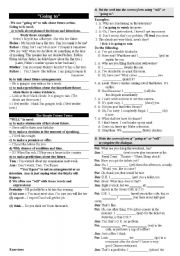 English Worksheet: going to & will