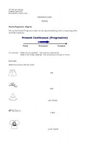 English Worksheet: What are you wearing?
