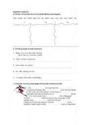 English worksheet: Simple Present