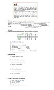 English worksheet: Present Simple