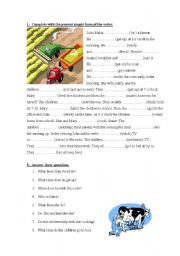 English Worksheet: present simple