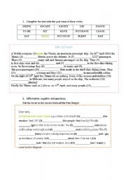 English Worksheet: Past exercises