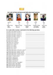 English Worksheet: hello