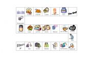 English Worksheet: Countables Boardgame