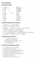 English Worksheet: SIMPLE PRESENT 