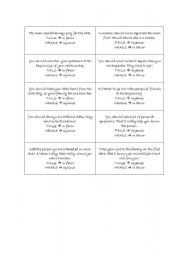 English Worksheet: DATES DEBATE CARDS