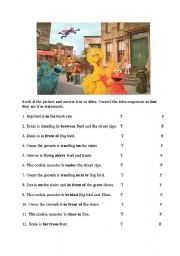 Sesame Street prepositions
