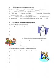 English worksheet: Present Simple Worksheet