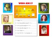 English Worksheet: Who am I?