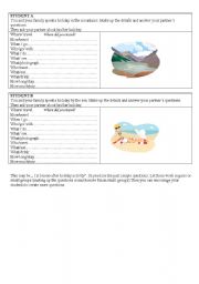 English Worksheet: Where did you travel?