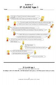 English Worksheet: The Simpsons: If clauses type 1