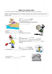 English worksheet: Whats the weather like?