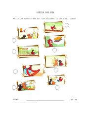 Little Red Hen - Worksheet