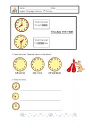 English worksheet: beginning of school revision