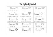 English Worksheet: The English Alphabet - I