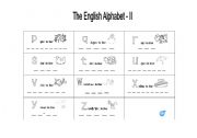 English Worksheet: The English Alphabet - II