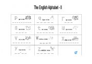 English worksheet: The English Alphabet - II