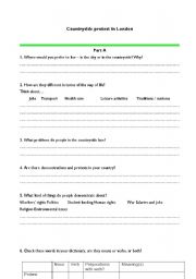 English Worksheet: Countryside