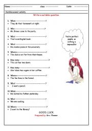 English Worksheet: Wh Questions