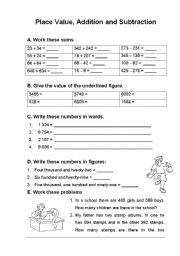 Place Value, Addition and Subtraction