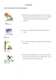 English Worksheet: the seasons