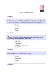 English Worksheet: movie quiz meet the fockers