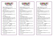 English Worksheet: Classroom Talking