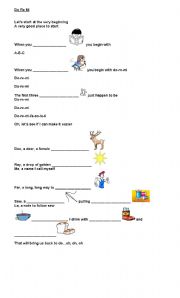 English Worksheet: Do Re Mi  song