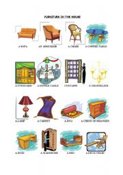 English Worksheet: furniture