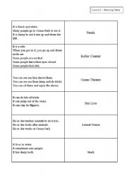 English worksheet: Vocabulary building