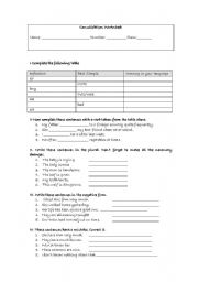 Consolidation worksheet