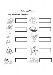 English Worksheet: Learn this christmas vocabulary