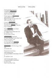 English Worksheet: New York (song)