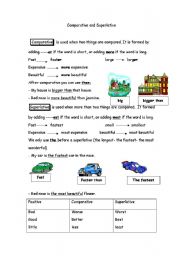 English Worksheet: Comparative and superlative