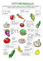 Fruits and vegetables