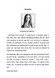 English Worksheet: Avril Lavigne - Complicated