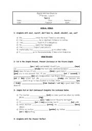 English Worksheet: Grammar Worksheet