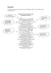 English Worksheet: SIMPLE PAST how to learn with songs