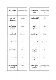 English Worksheet: verb to be