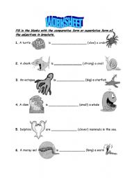 Comparative and Superlative adjectives