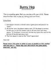 English Worksheet: Reading Game for Preschool and Kindergarten--CVC words, pages 3-6 of 6